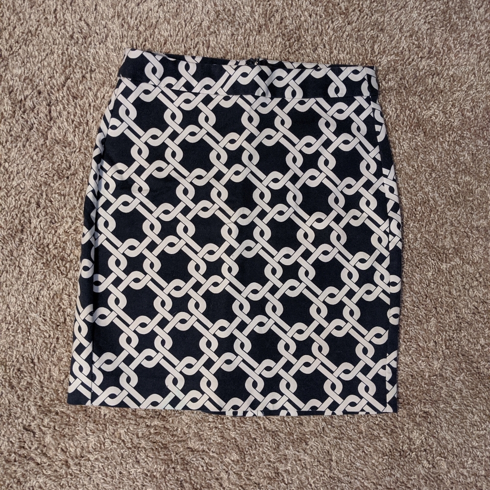 Patterned Banana Republic Pencil Skirt